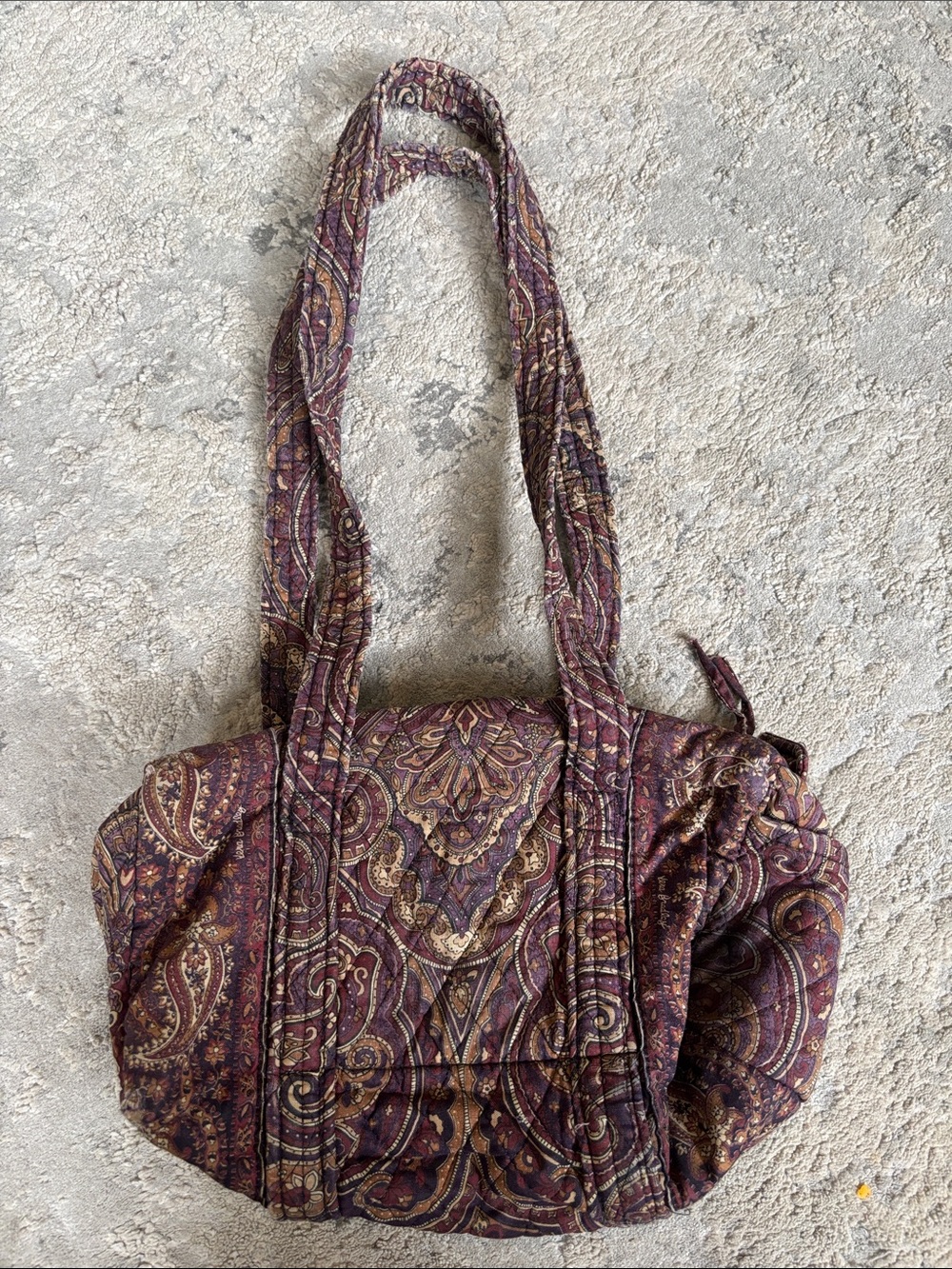 90s RARE VINTAGE Vera Bradley Quilted Paisley Shoulder retired for decades